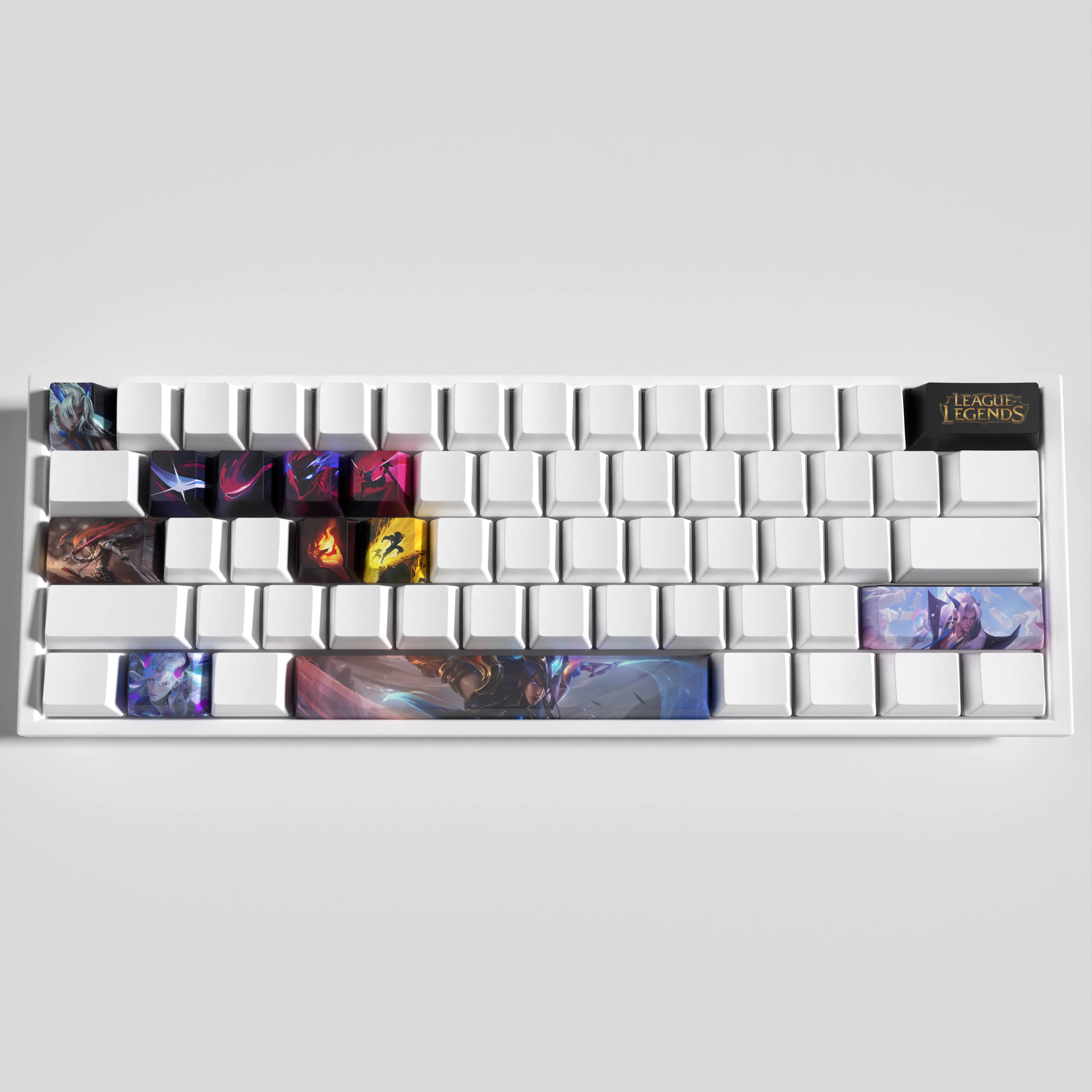 Yone колпачки для ключей Лига Легенд игровые OEM профиль 12 клавиш PBT краситель sub
