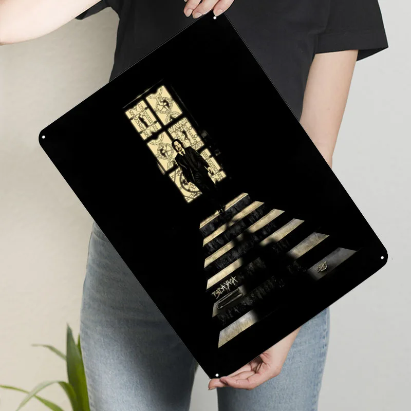 Металлическая вывеска с граффити Баба Яга постер фильмом украшение для спальни