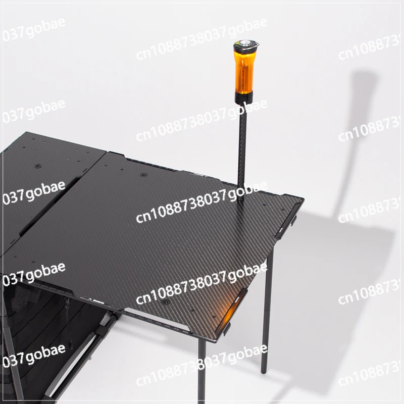 Тактический стол из алюминиевого углеродного волокна M + черненый складной