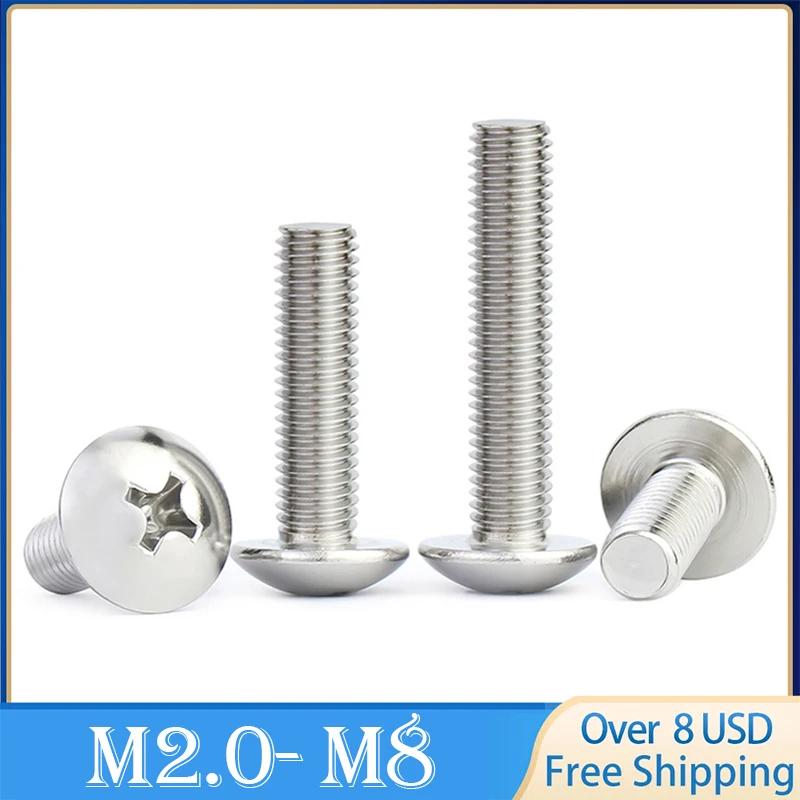 

Крестовые болты из нержавеющей стали 304 (A2-70) 3-80 мм