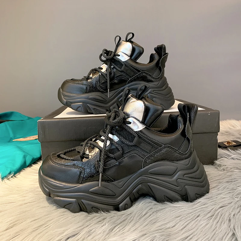 

Женские массивные кроссовки, модная Повседневная дышащая обувь на толстой подошве для тренировок, женские кроссовки на платформе, 2022