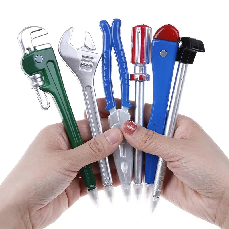 

6pcs Novelty Multicolor Tool Shape Ballpoint Pen School/office Supplies Pens for Writing different Style Creative Ball Pens