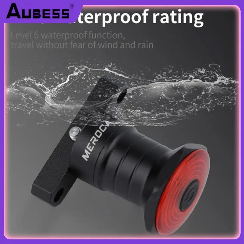 

New MEROCA WR15 Bicycle Taillights Cycling Lamp Intelligent Sensor Brake Lights Usb Road Bike MTB Rechargeable Taillights