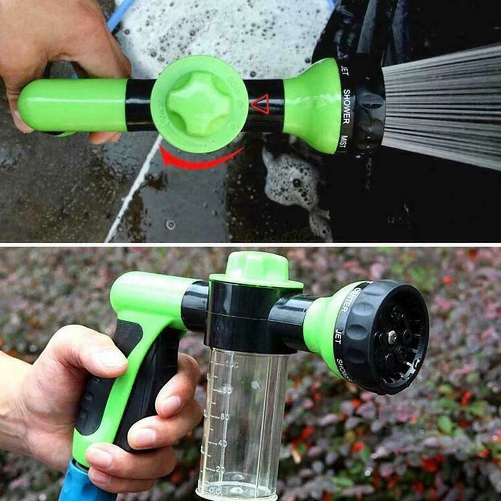 

1Pcs Portable Foam Sprayer Car Wash Water Gun Foam Generator For Washing Foam Gun Water Sprayer 8 Spray Patterns Cleaning Tools