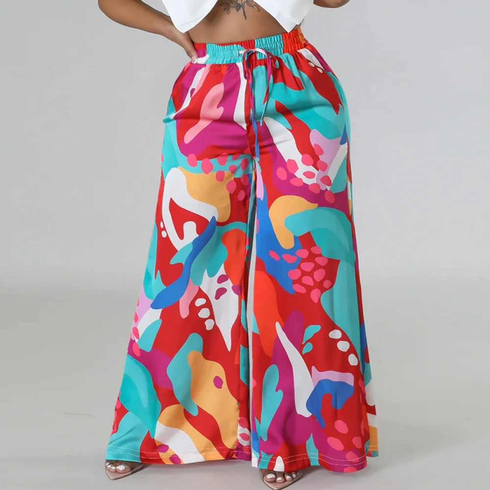 

Одежда для женщин из полиэстера, африканские женские брюки с принтом Дашики, модные высокие шаровары из Анкары с эластичным поясом, африканские брюки для женщин