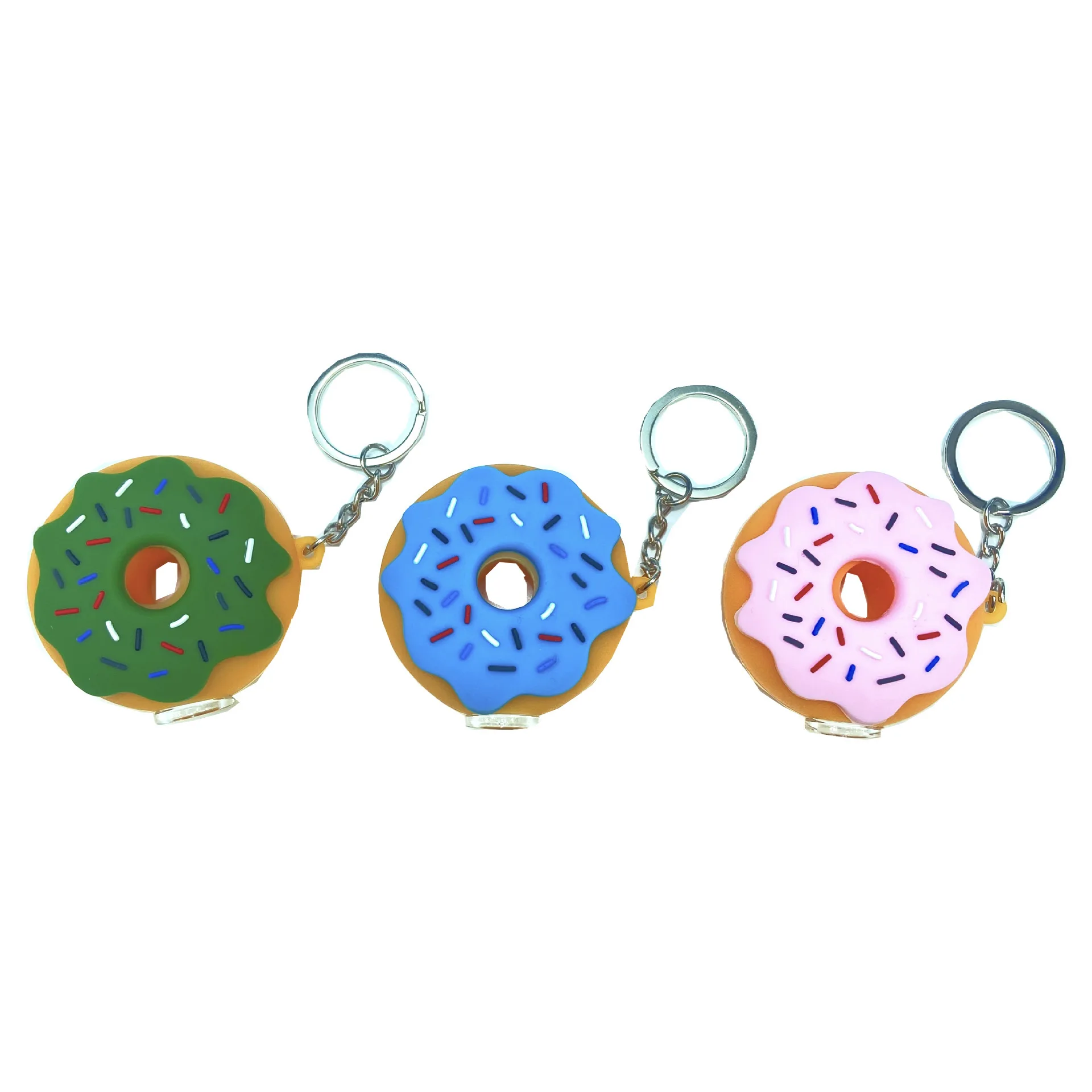 

Creative New Style Cute Pink Donut Silicon Pipe Cut Tobacco Removable Colored Glass Pipe Weed Accesories