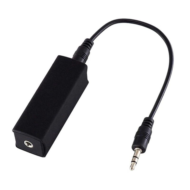 

Speaker Line 3.5Mm Aux Audio Noise Filter Ground Loop Noise Isolator Eliminate For Car Stereo Audio System Home