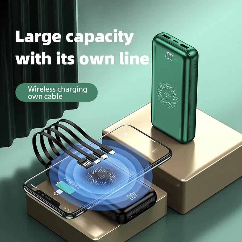 

50000mAh Power Bank Magnetic Wireless Charger External Battery Fast Charging Effective Charger For iPhone Samsung Xiaomi Display