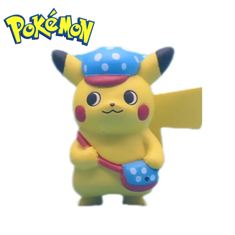 

Anime Pokemon Pikachu Gashapon Action Figures Model Trinket Anime Figures Collection Hobby Gifts Toys