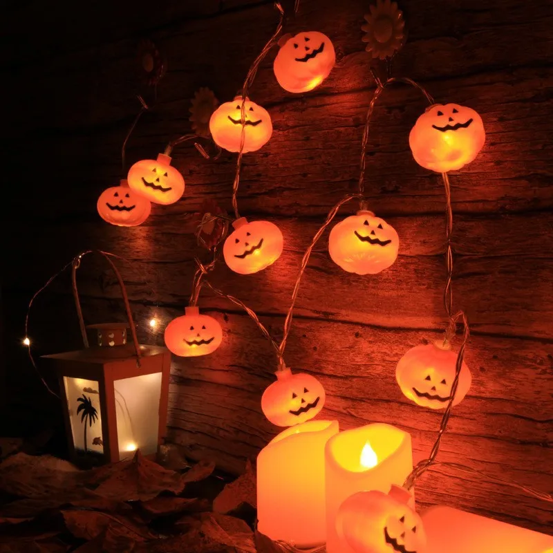 

Lighting Pumpkin String Light Indoor Outdoor Always On/flashing Battery Operated Halloween Lights String Lights