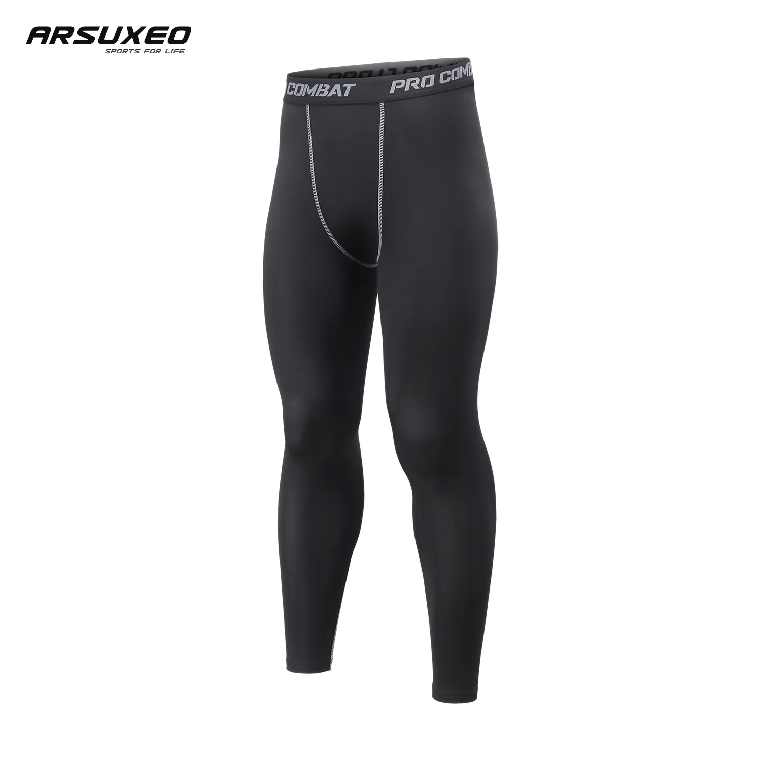 

Мужские компрессионные колготки ARSUXEO, быстросохнущие спортивные Леггинсы для фитнеса и тренировок, брюки с эластичным поясом
