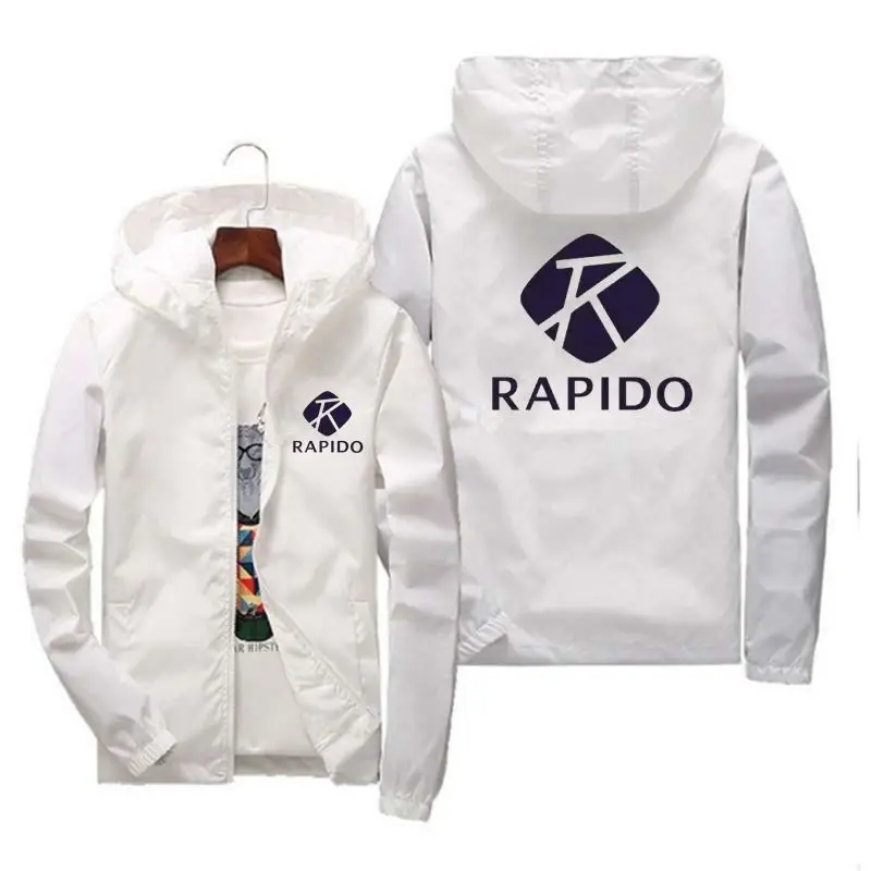 

Мужская куртка с капюшоном RAPIDO, модель 2022 года, куртка-бомбер, мужской Тренч, пальто на молнии, демисезонная Рабочая куртка с отделкой, мужск...
