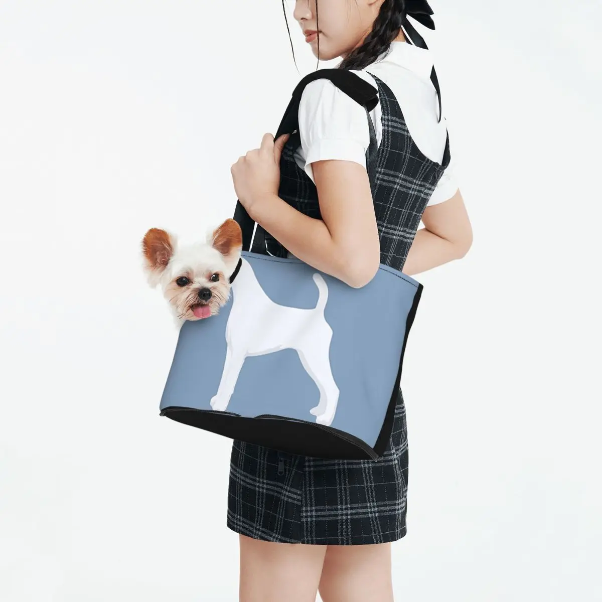 Гладкий Лисий терьер. Дружественная независимая забавная переносная сумка для