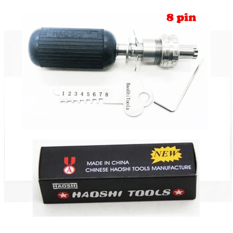 

Haoshi 8 PinTubular Lock Pick Set Professional China 8 Pins Unlocking Lock Pick Set Key Locksmith Tool