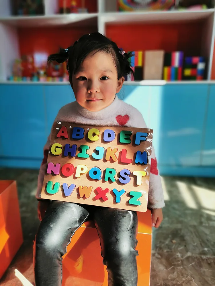 

Children'S Digital Mnemonics Early Childhood Education Grab Board Toys Educational Baby Building Blocks 26 English Letters