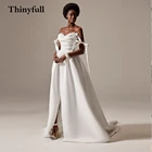 Элегантные длинные пляжные свадебные платья-спагетти с цветами, а-силуэт, с Боковым Разрезом, свадебные платья принцессы, свадебное платье, платья для невесты, 2022