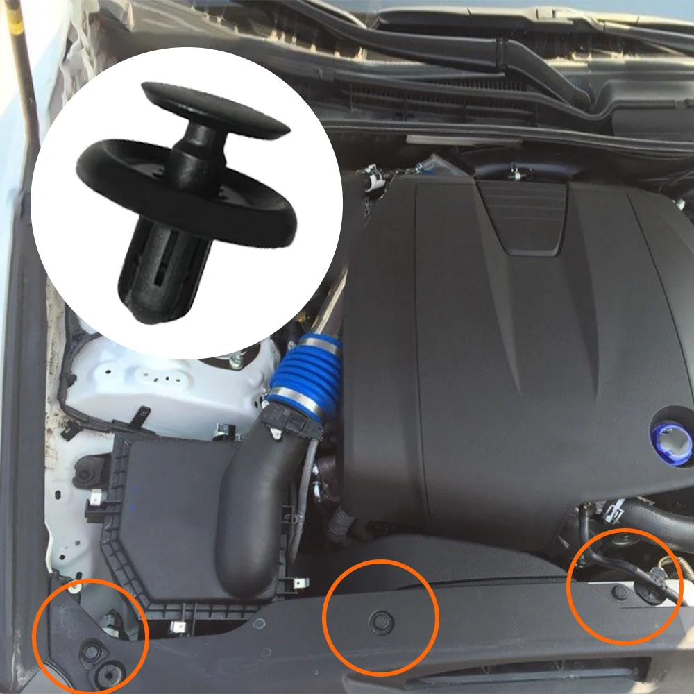 

10 шт. 90467-07201 для Toyota Auris 2006 2007 2008 2009-2016, автоматическая крышка двигателя, зажим, накладка, панель, бампер, крыло, заклепка