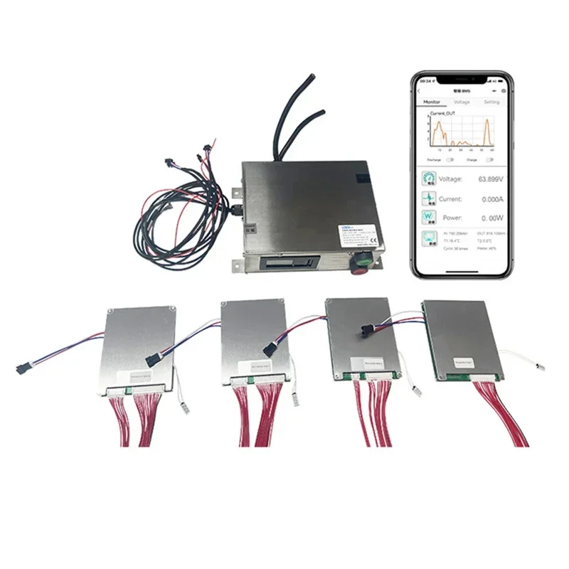 BMS 25S-240S 100A 300A BLE Smart 96v 144V 260V 320V 440V 800V Литий-ионный/Lifepo4 Высоковольтный аккумулятор