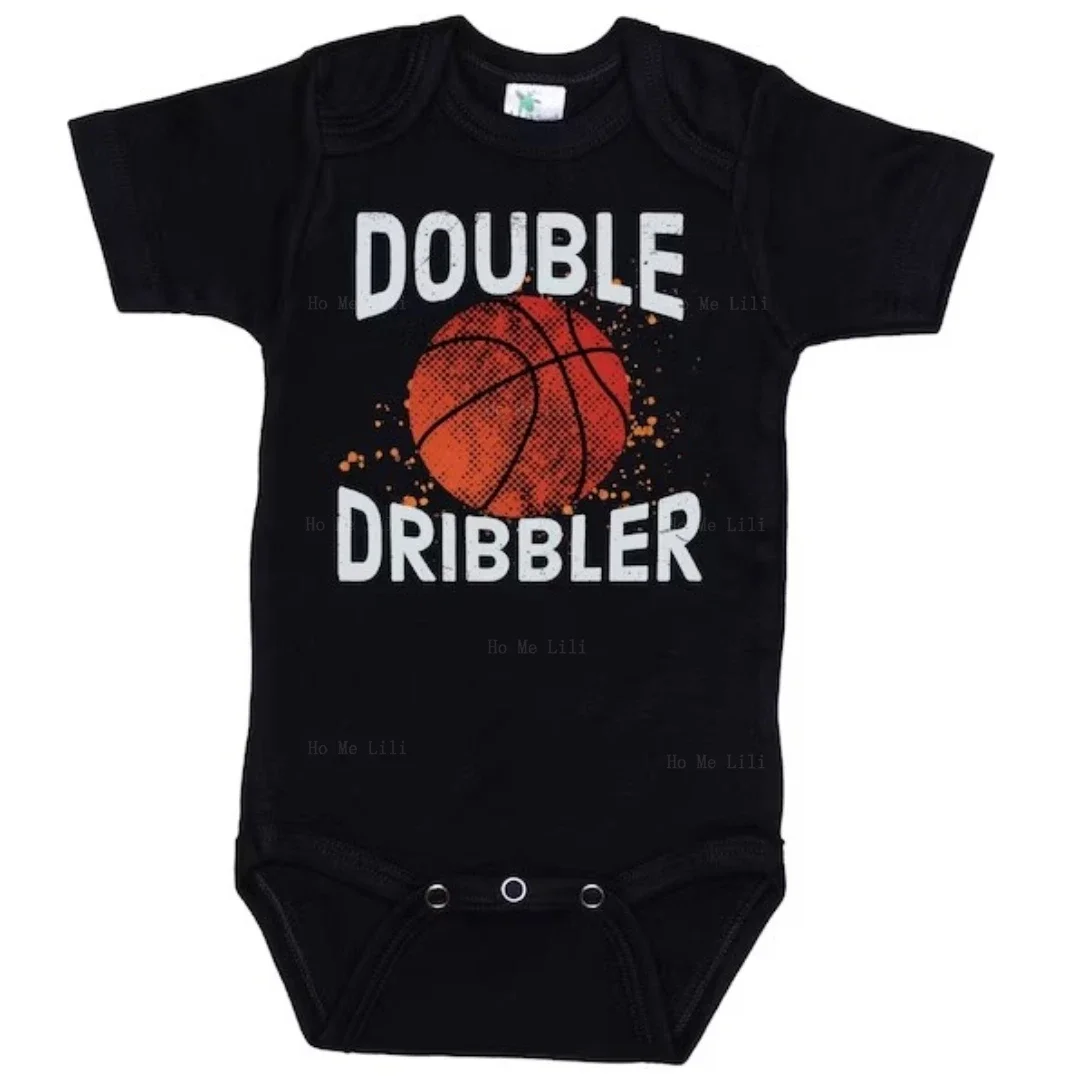 Фото Баскетбольный комбинезон Double Dribbler, наряд для новорожденных, детское боди, детские комбинезоны №1