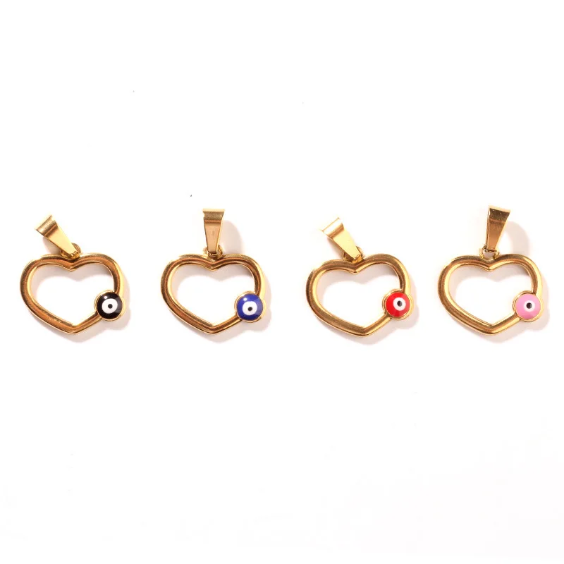 

3 шт., подвеска в форме сердца из нержавеющей стали