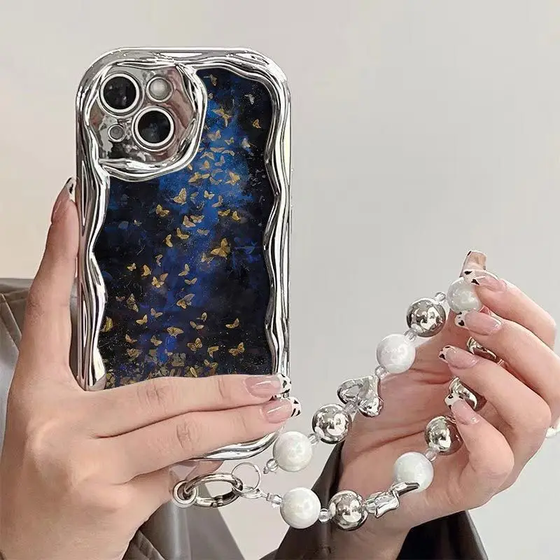 Чехол для телефона с золотой бабочкой Samsung Galaxy S24 S23 Ultra S20 FE S21 Plus A05 J7 J2 Prime G530 мягкий