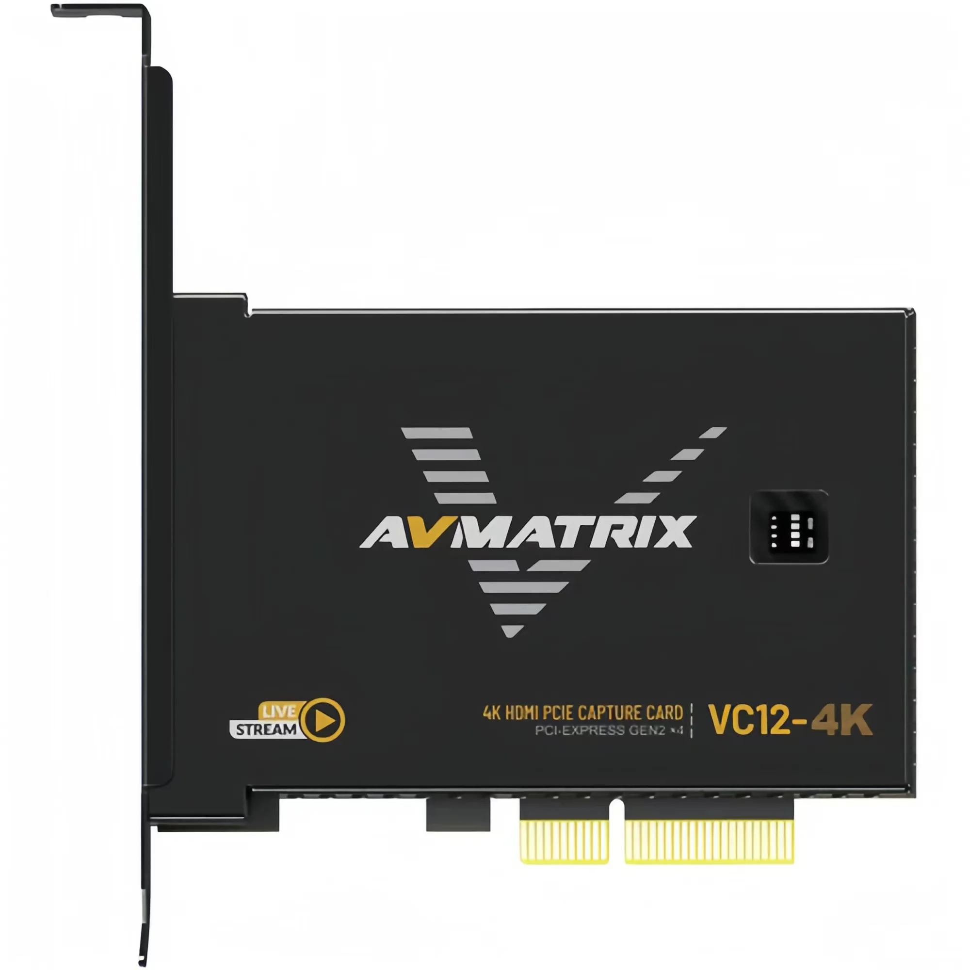 Карта захвата игр AVMATRIX VC12-4K PCIE 4k для Livestream и запись в PS5 PS4/Pro Xbox Series OBS работает с