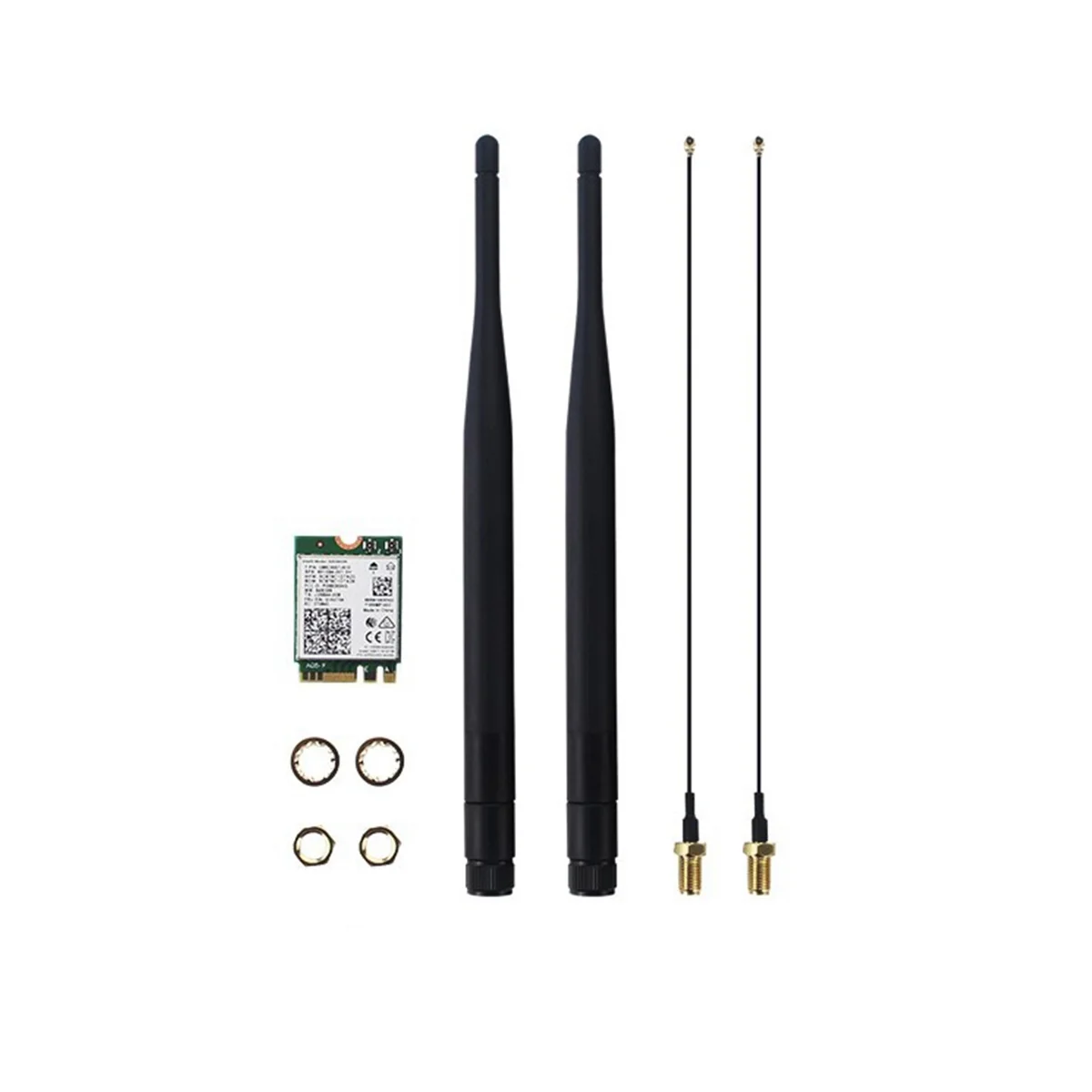

AC8265 Wifi Card+6DB Antenna Network Adapter for Jetson Nano 300Mbps+867Mbps 2.4Ghz 5Ghz Dual Band NGFF BT4.2