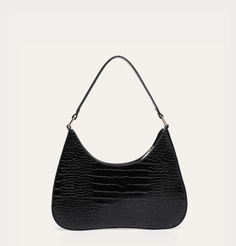 

202 new fashion high quality leather armpit bag ladies luxury high-volume handbag shoulder bag Dinner makeup bag