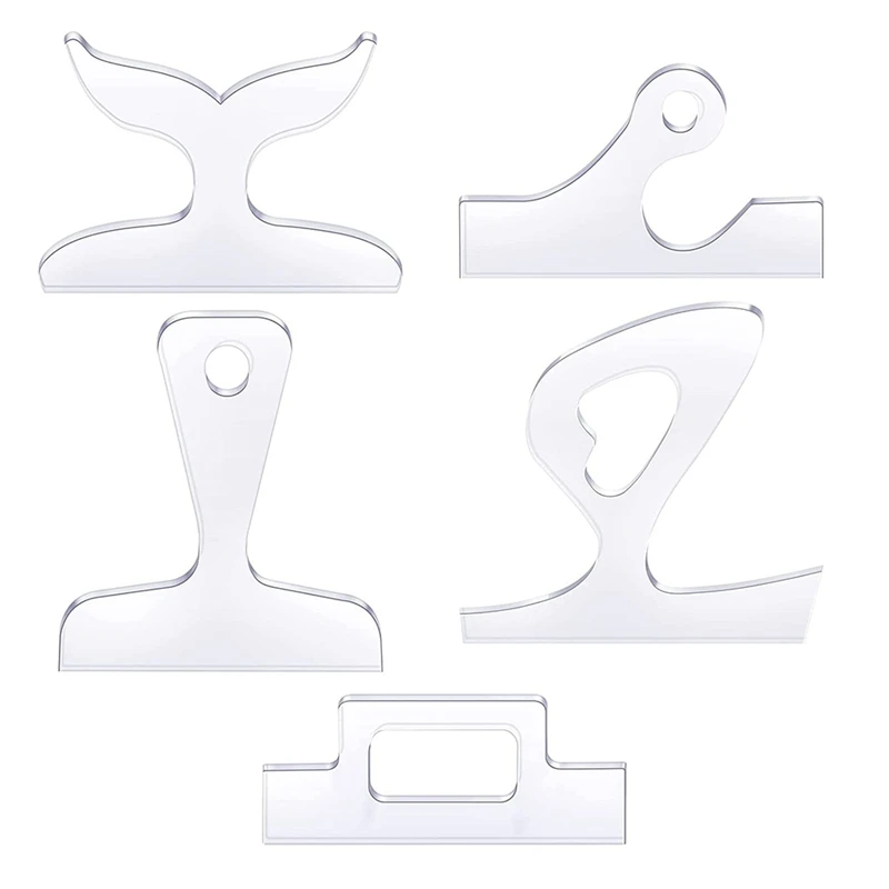 

5 Blank Handle Cutting Templates Kitchen Cutting Board Template Cutting Tool Anti-Plate Handle Template Easy To Use