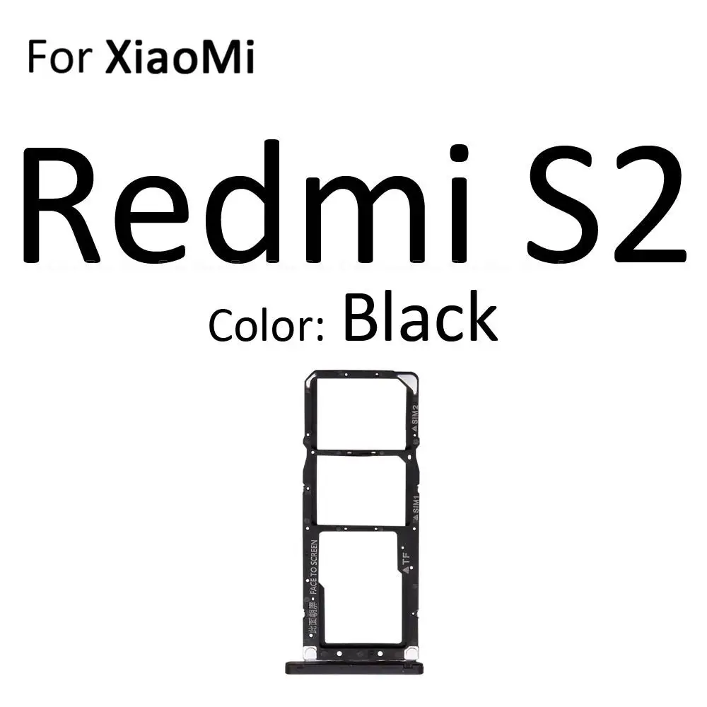 Фото Для XiaoMi Redmi S2 7A 6A Sim-карты лоток держатель адаптер Micro SD считыватель Разъем Слот Запасные части №3