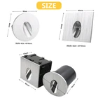 Лидер продаж, Встраиваемый светодиодный светильник для лестницы, 1 Вт, 3 Вт, алюминиевая квадратная и круглая лампа для бетонной настенной лестницы, ночной Светильник s