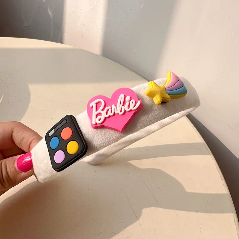 Барби Y2K плюшевая повязка на голову Kawaii мультфильм Hottie браслет брошь милые