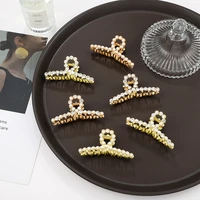 elegant crab claw hair clips metal rhinestones butterfly hairpins hairwear jewelry for women 2022 new style for thick hair