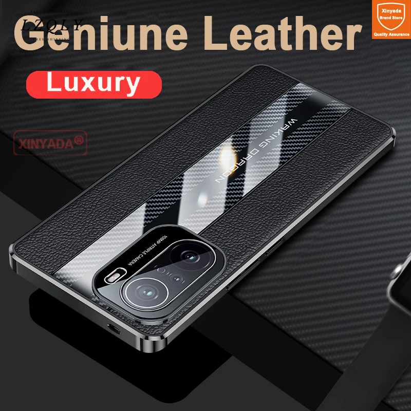 

Роскошный чехол из натуральной воловьей кожи для телефона Xiaomi Poco F3, чехол из натуральной коровьей кожи для Xiaomi Civi Redmi K40 Pro, чехол-бампер