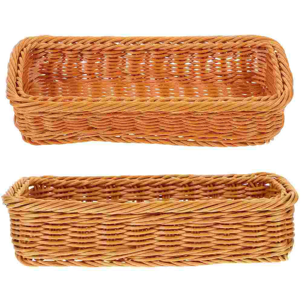 

Seasoning Jar Storage Box Basket Home Sundry Snacks Woven Cutlery Organizer Multipurpose Baskets Tabletop Plastic