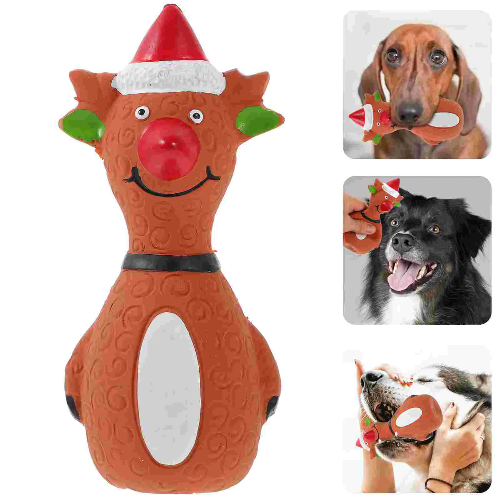 

Christmas Themed Dog Squeaky Toy Pet Dog Teething Toy Puppy Training Toy Puppy Accessory