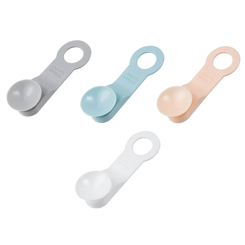 

4 Pcs Toilet Lid Lifter Carassosories Bathroom Accessories Accessory Seat Closestool Anti-touching Handles Anti-Dirt Tpr Cover