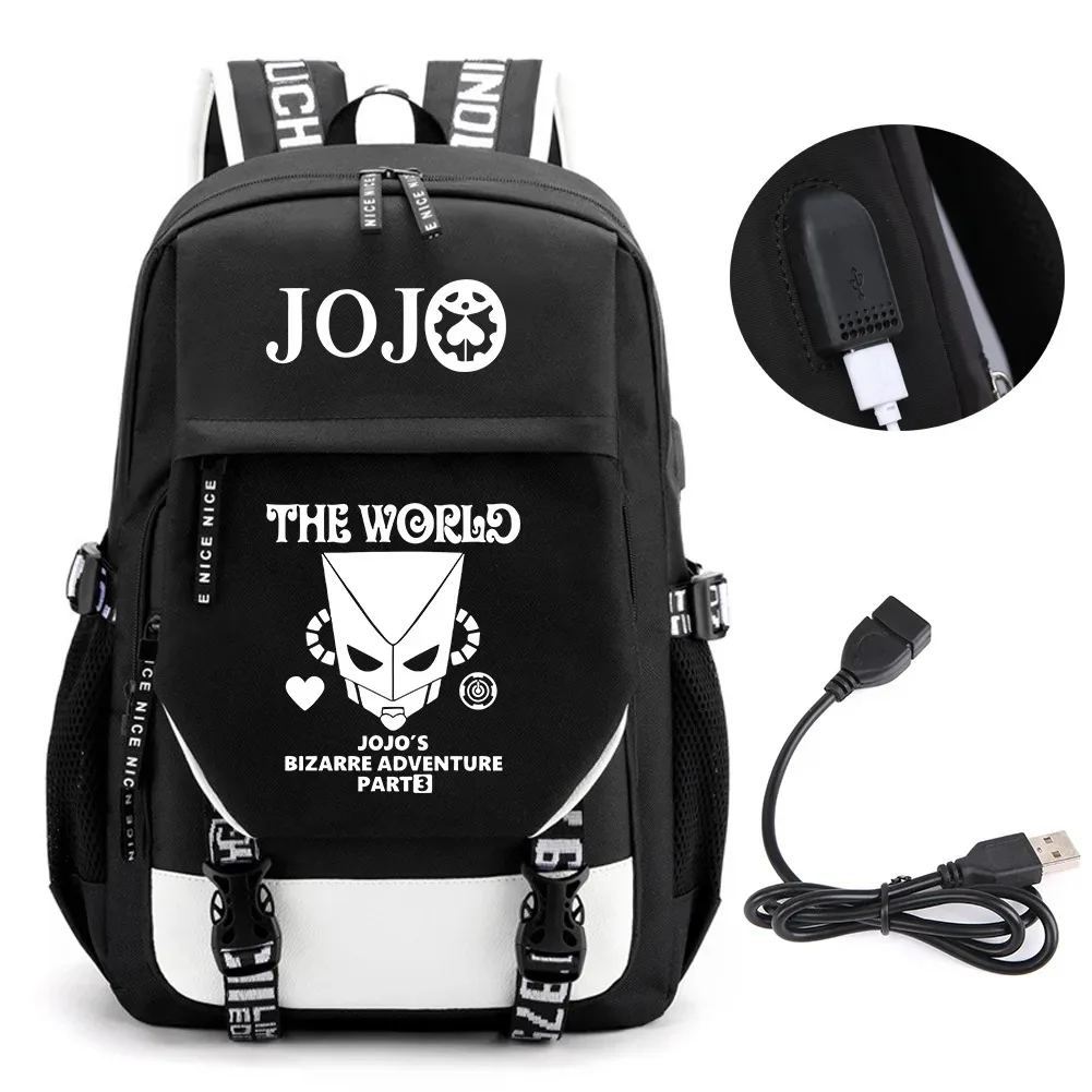 Аниме JOJO Jonathan Joes Killer Golden Experience Рюкзак Школьные сумки Mochila Дорожная сумка с