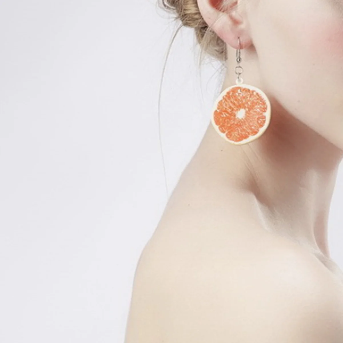 Женские серьги-гвоздики с фруктами модные индивидуальные нежные