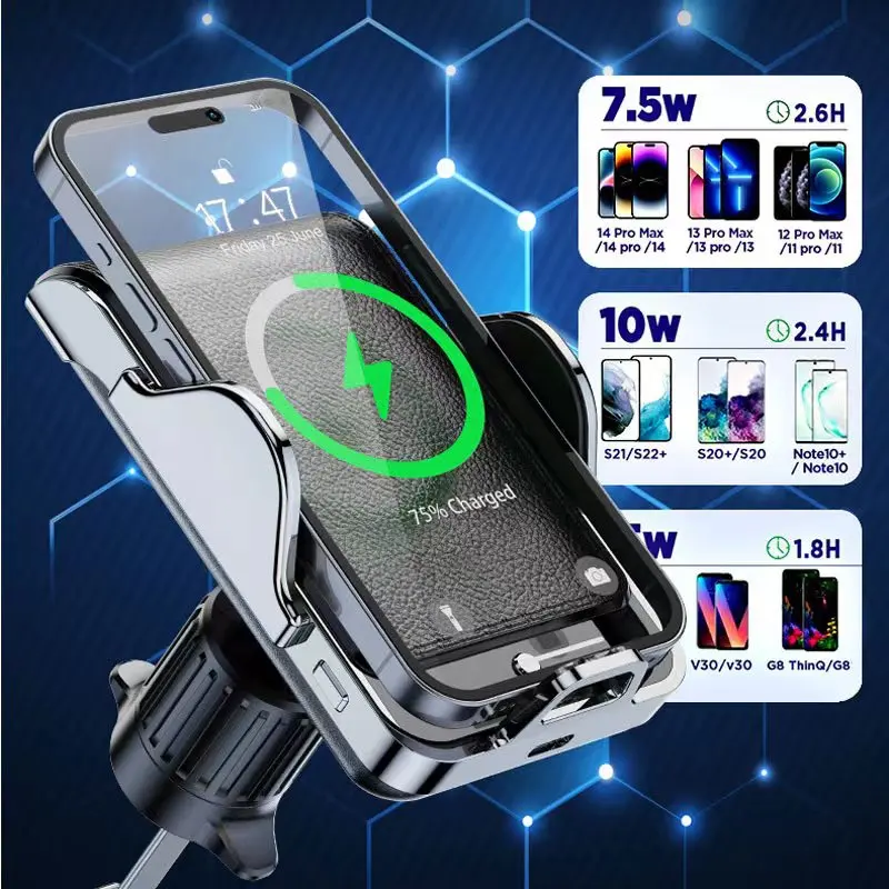 Для 2024 Hyundai Santa Fe магнитный автомобильный держатель телефона 12 3 дюймов GPS экран