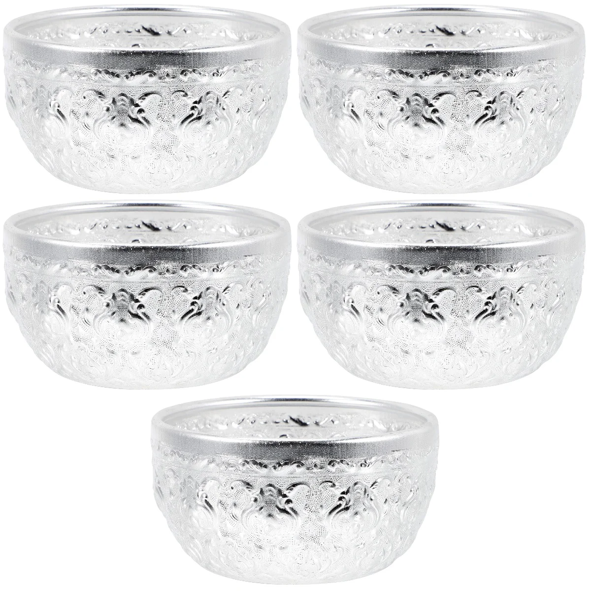 

5x Small Household Metal Bowl Serving Bowl Crafting Bowl for Kitchen Restaurant Hotel