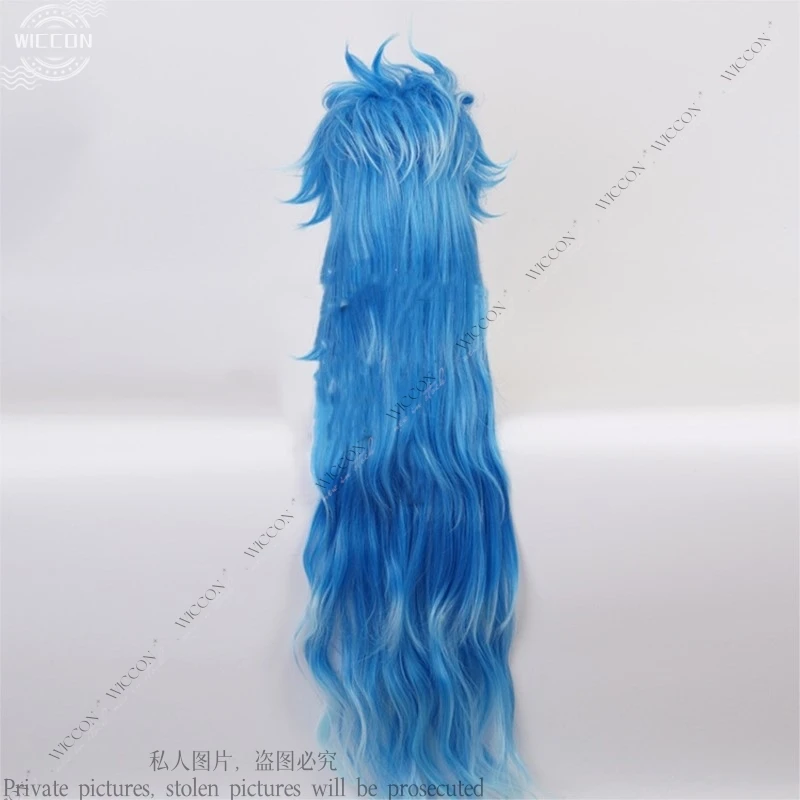 Wonderland Game Idia Shroud Косплей Костюм Парик Синие Длинные Волосы Housewarden of Ignihyde Куртка