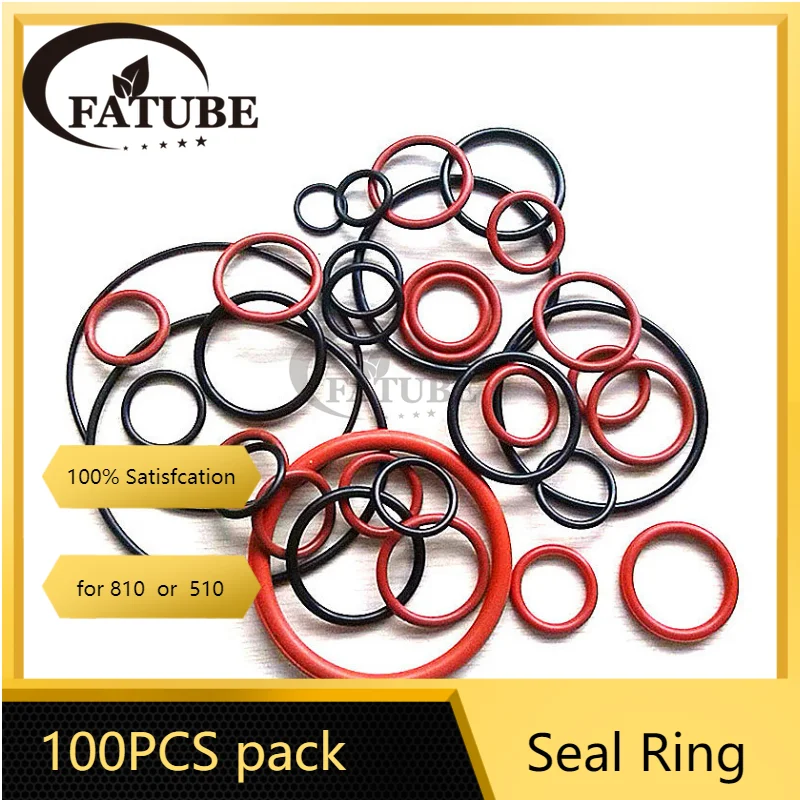 

100PCS Pack FATUBE Drip Silicon Seal Ring O-ring for 510 810 Tip Gaskets Straw Joint