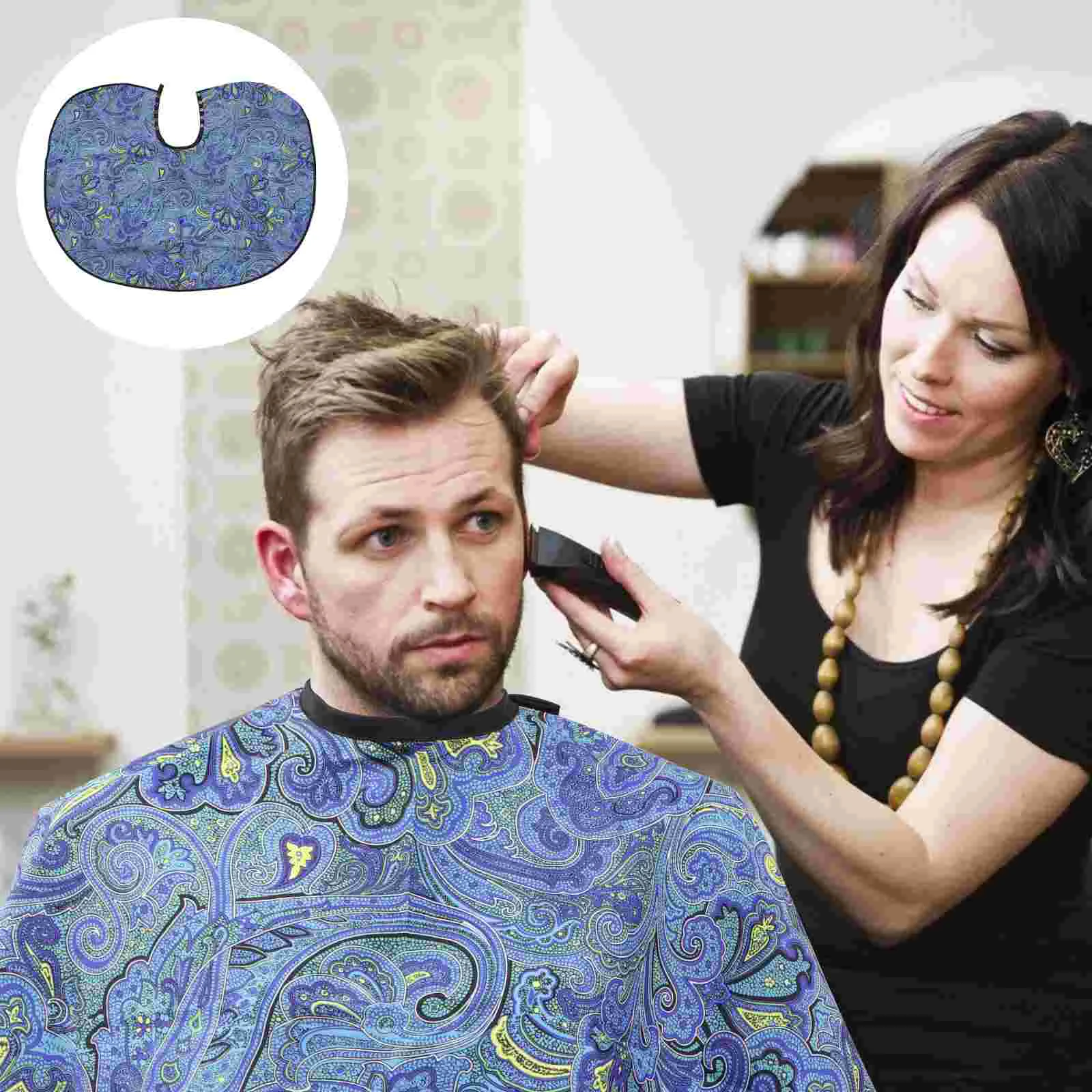 

Cape Hair Capes Salon Hairdressing Stylist Barber Cutting Coloring Clients Dresser Cut Caper Shoulder Styling Color Cloth Smocks