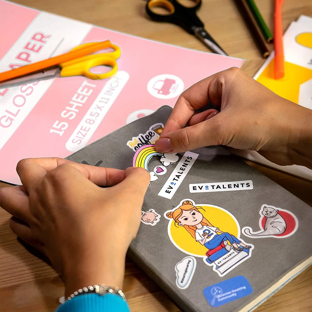 10 листов матовой фотобумаги водонепроницаемая самоклеящаяся печатная бумага A4