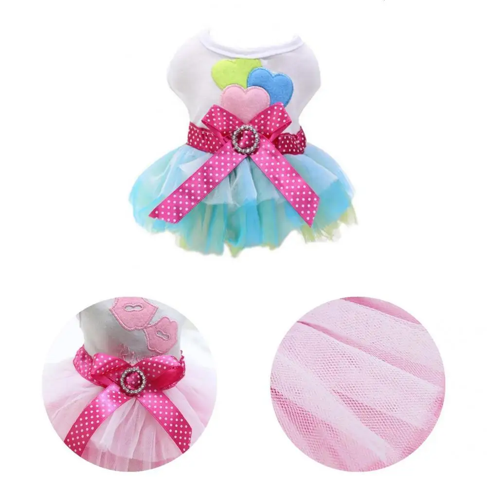 

Pet Dress Stylish Soft Eye-catching Pretty Bow Knot Dog Skirt for Summer Dog Dress Dog Dress