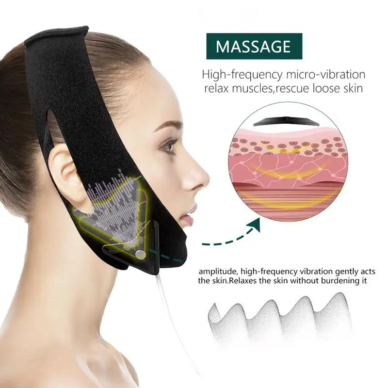 Электрический ремень для подтяжки лица Intelligent VFace Shaping Massager Double Chin Reducer Face Lifting Machine V-Face-Lift