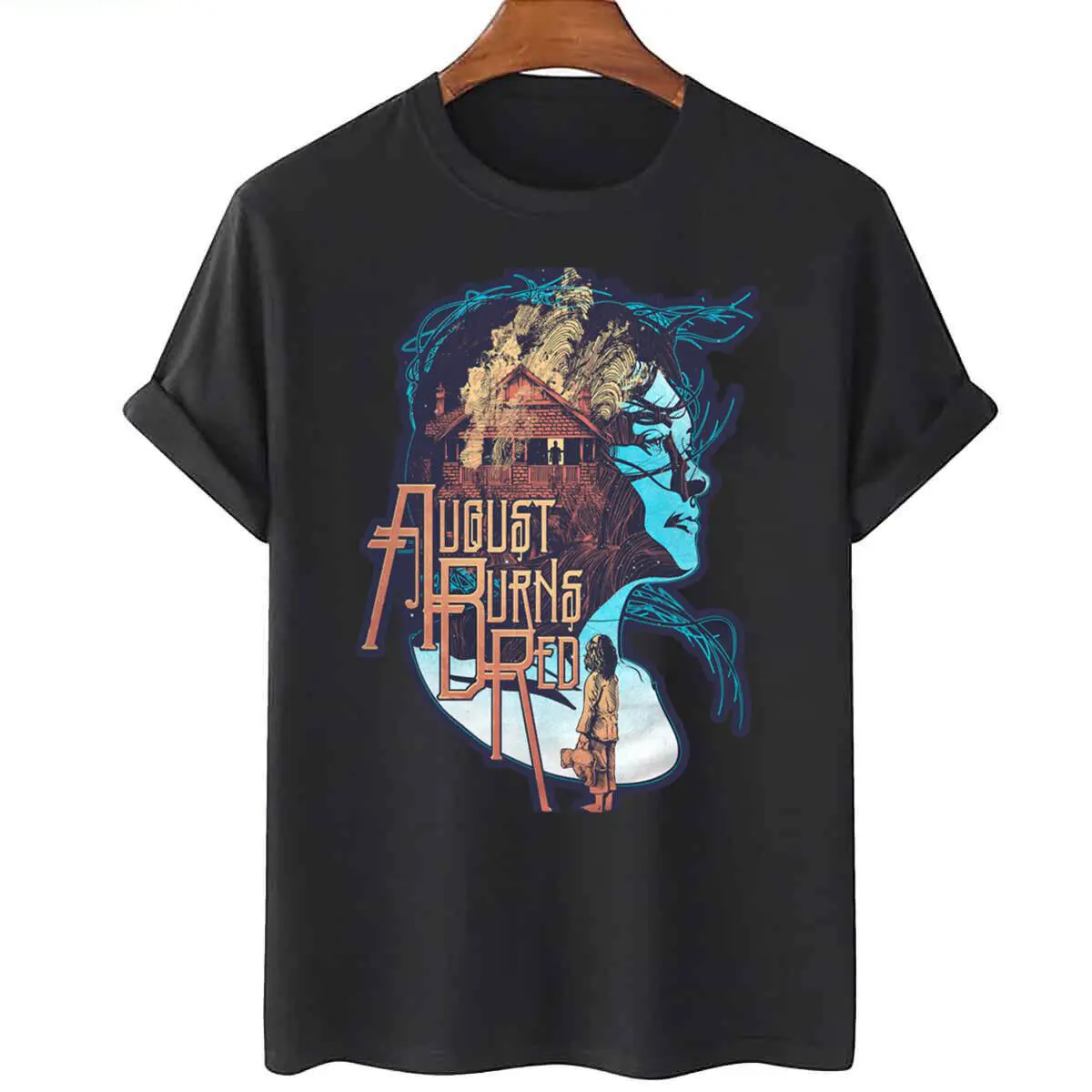 Хлопковая футболка August Burns Red черная S 5XL