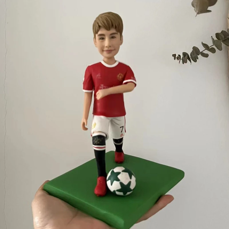 

ES503 Football Kid Bobblehead Doll 100% Custom Handmade Figures Personalized Gift