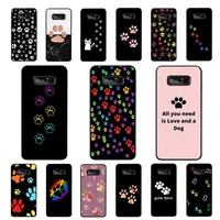 maiyaca best friends dog paw phone case for samsung note 5 7 8 9 10 20 pro plus lite ultra a21 12 02